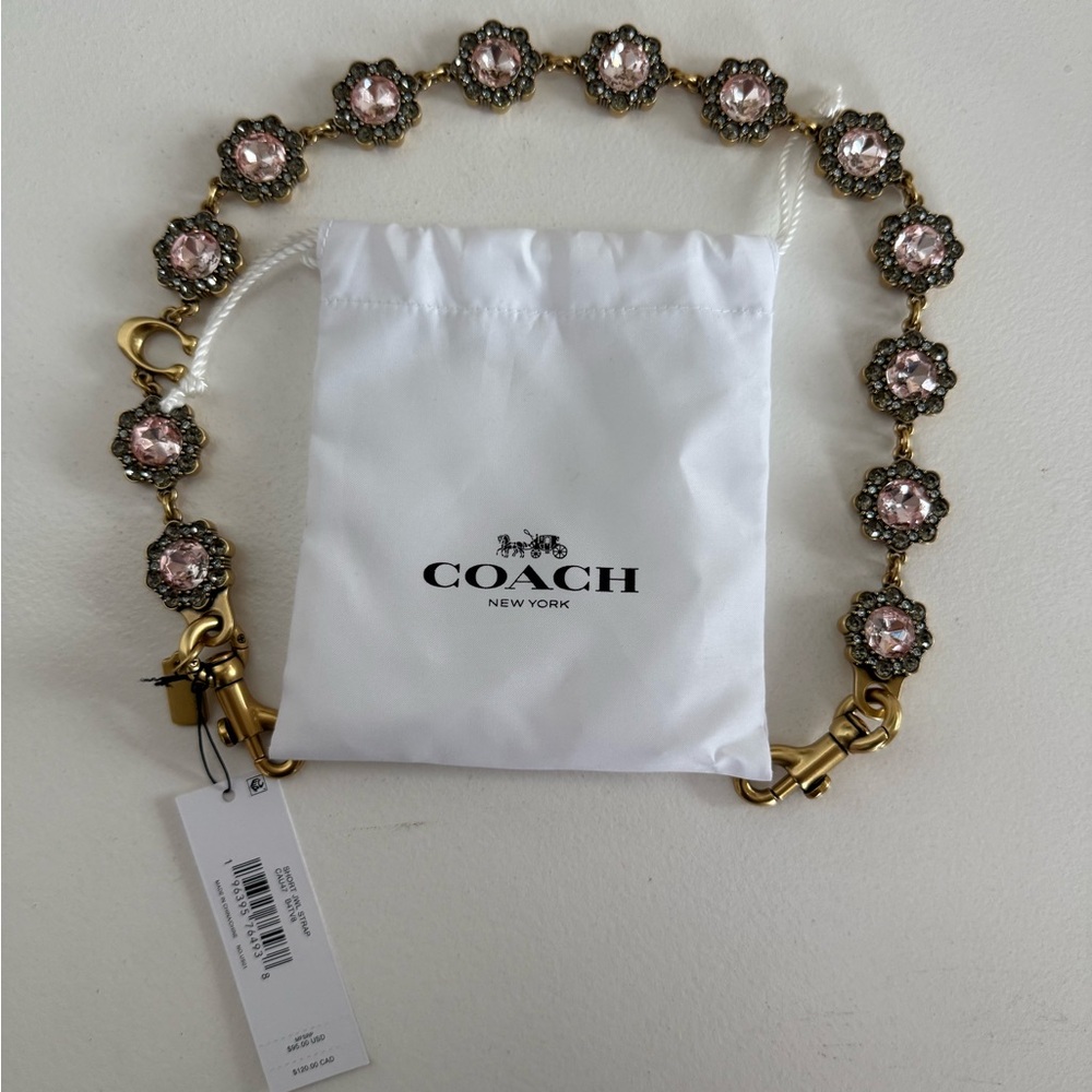 Coach Jewel Chain Strap in Pink 💖